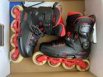 Rolki Powerslide Next 80 rozmiar 38/39 + kask i ochraniacze