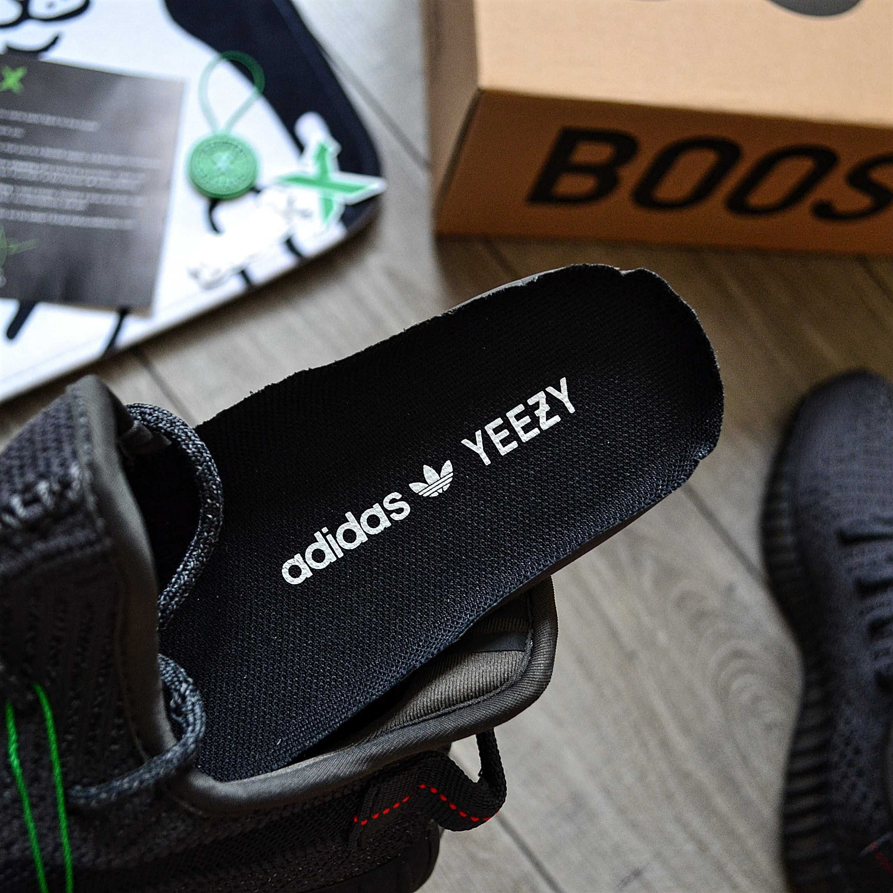 Чоловічі кросівки Adidas Yeezy Boost 350 V2 Static Black (Reflective)