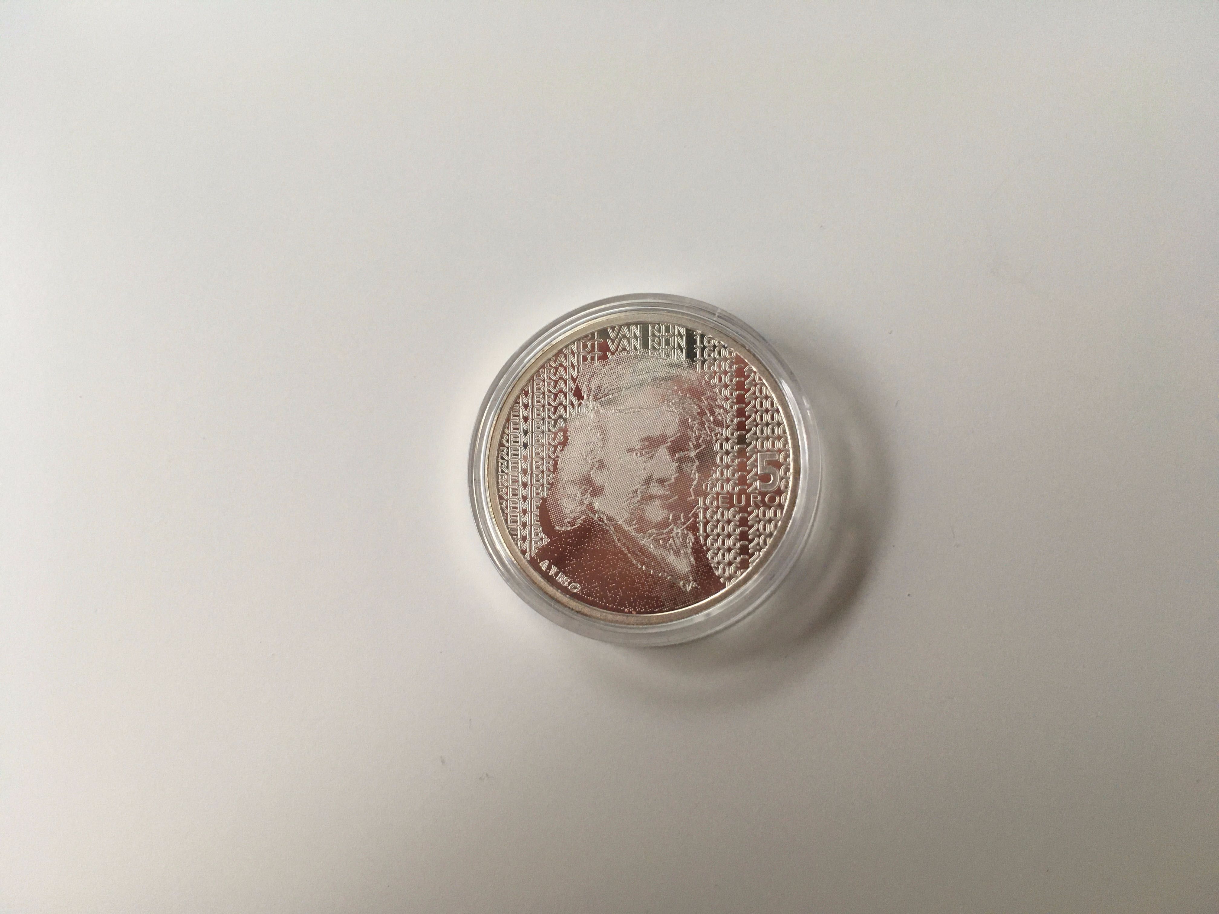 5 euro 2006 Rembrandt Holandia Nederland Srebrna Moneta Srebro 0,925