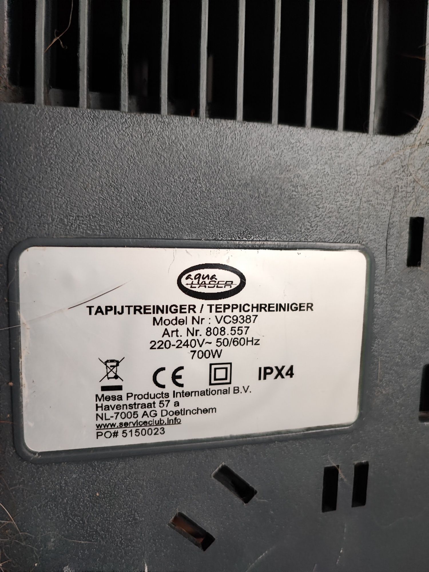 Odkurzacz piorący Aqua Laser VC9387 z Mango