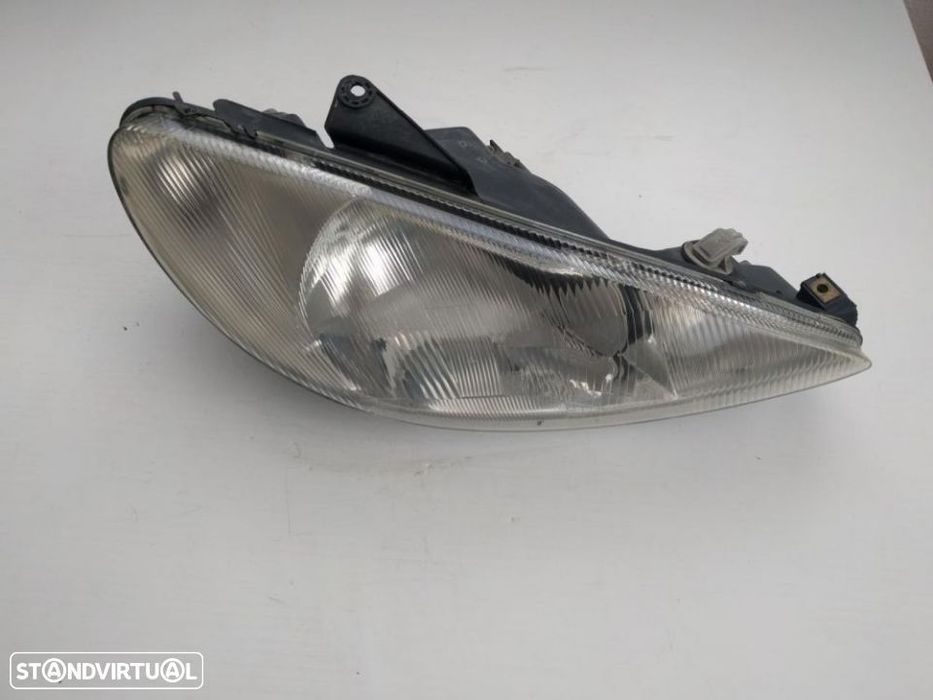 farol optica direito peugeot 206 1998 a 2001
