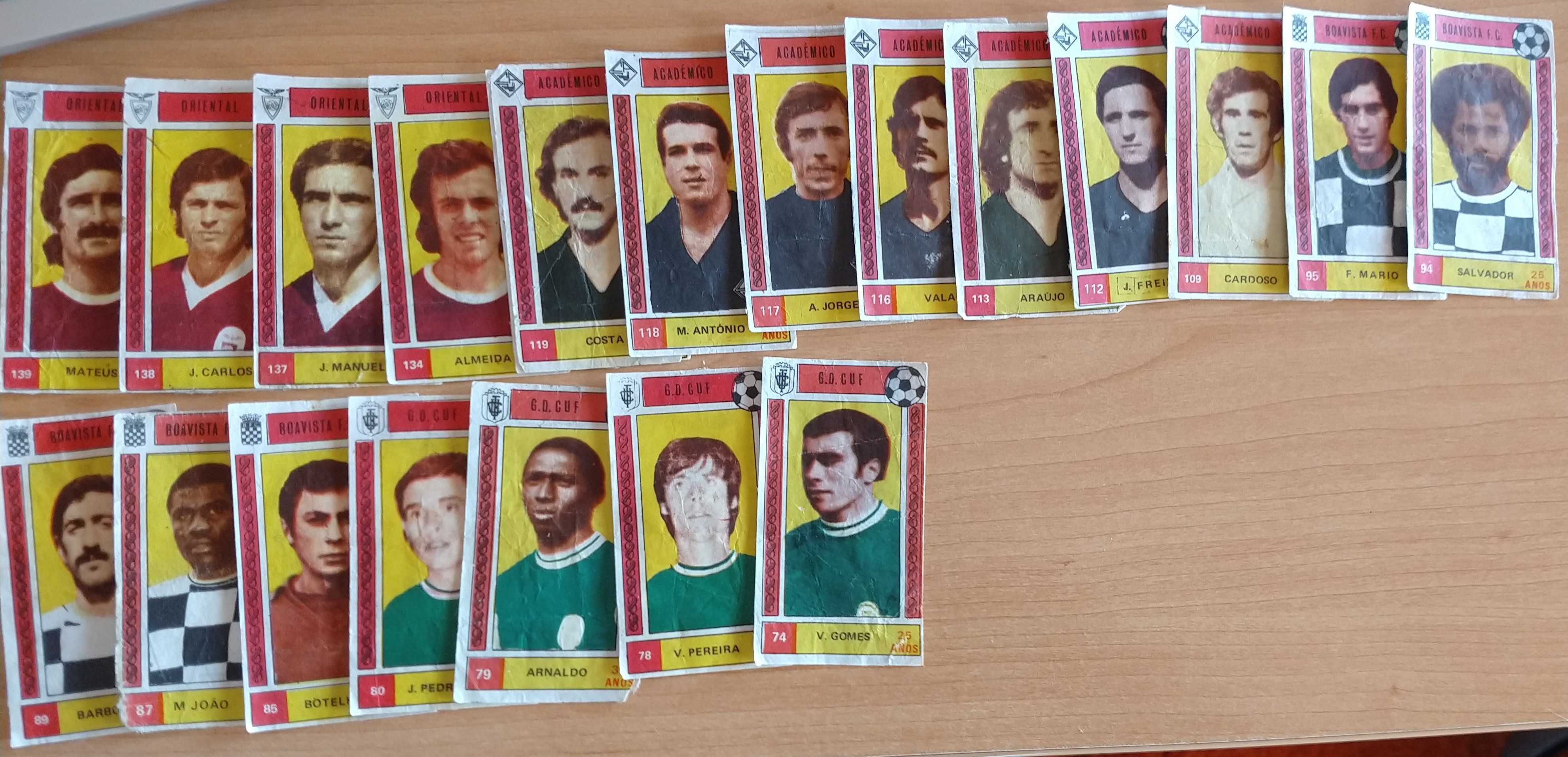 Cromos Caramelos de Cadernetas de Futebol