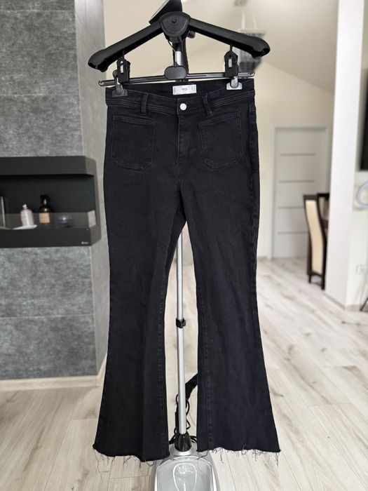 Jeansy flare rozszerzane nogawki M 38
