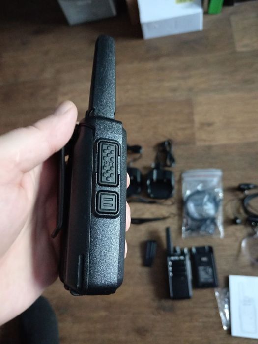 Безліцензійні рації Retevis RT668B 2шт с гарнитурой