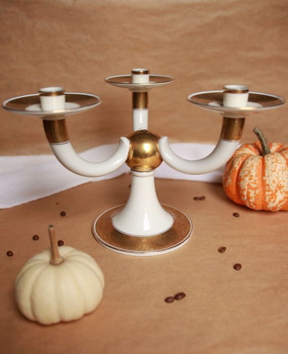 Świecznik Rosenthal złocenie brabanckie