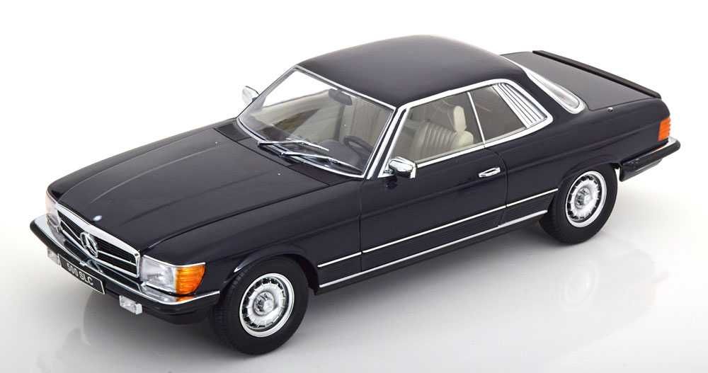 Model 1:18 KK-Scale Mercedes-Benz 500 SLC (C107) 1981 dark blue