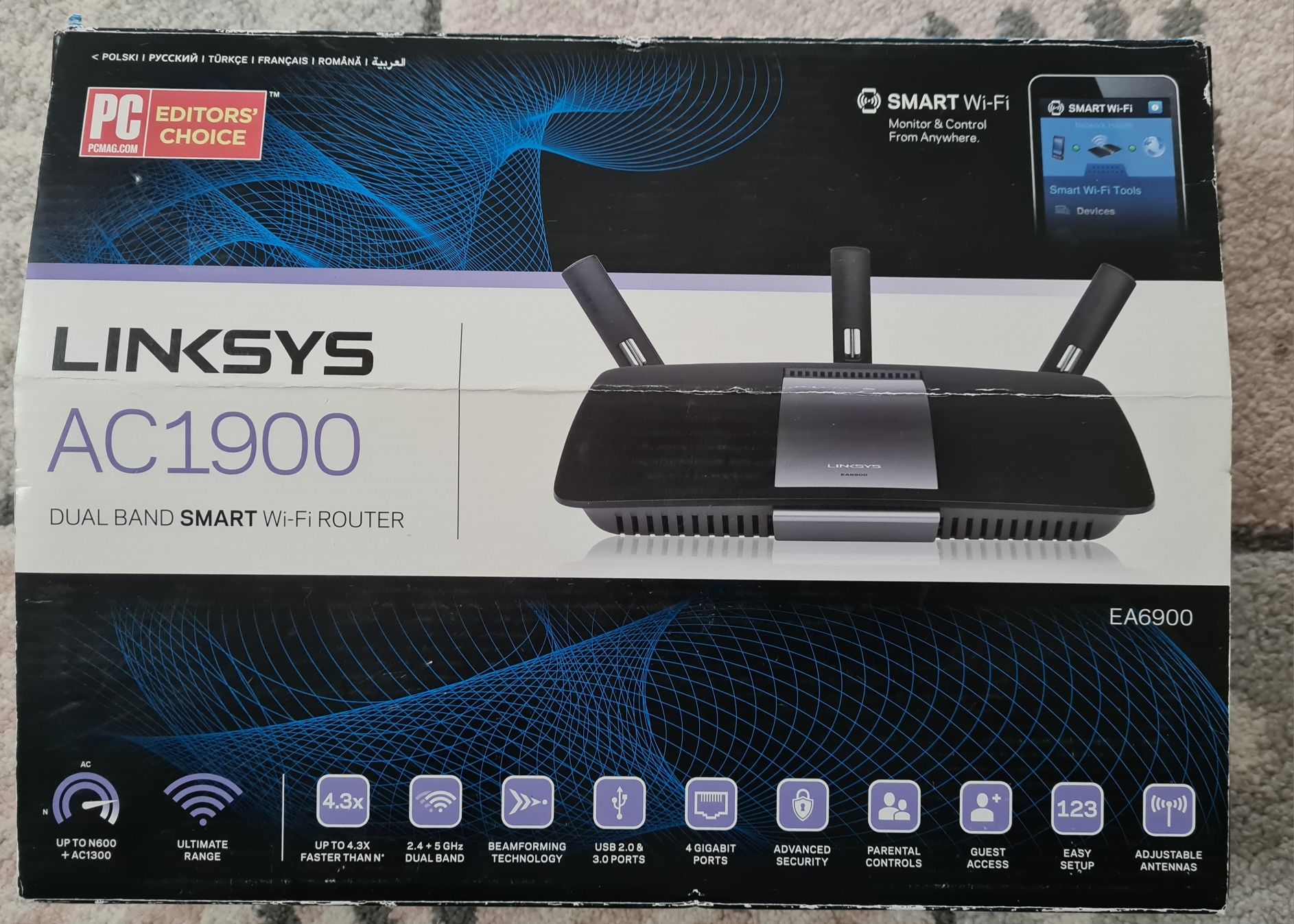 Router Linksys EA6900 AC1900 Dual Band