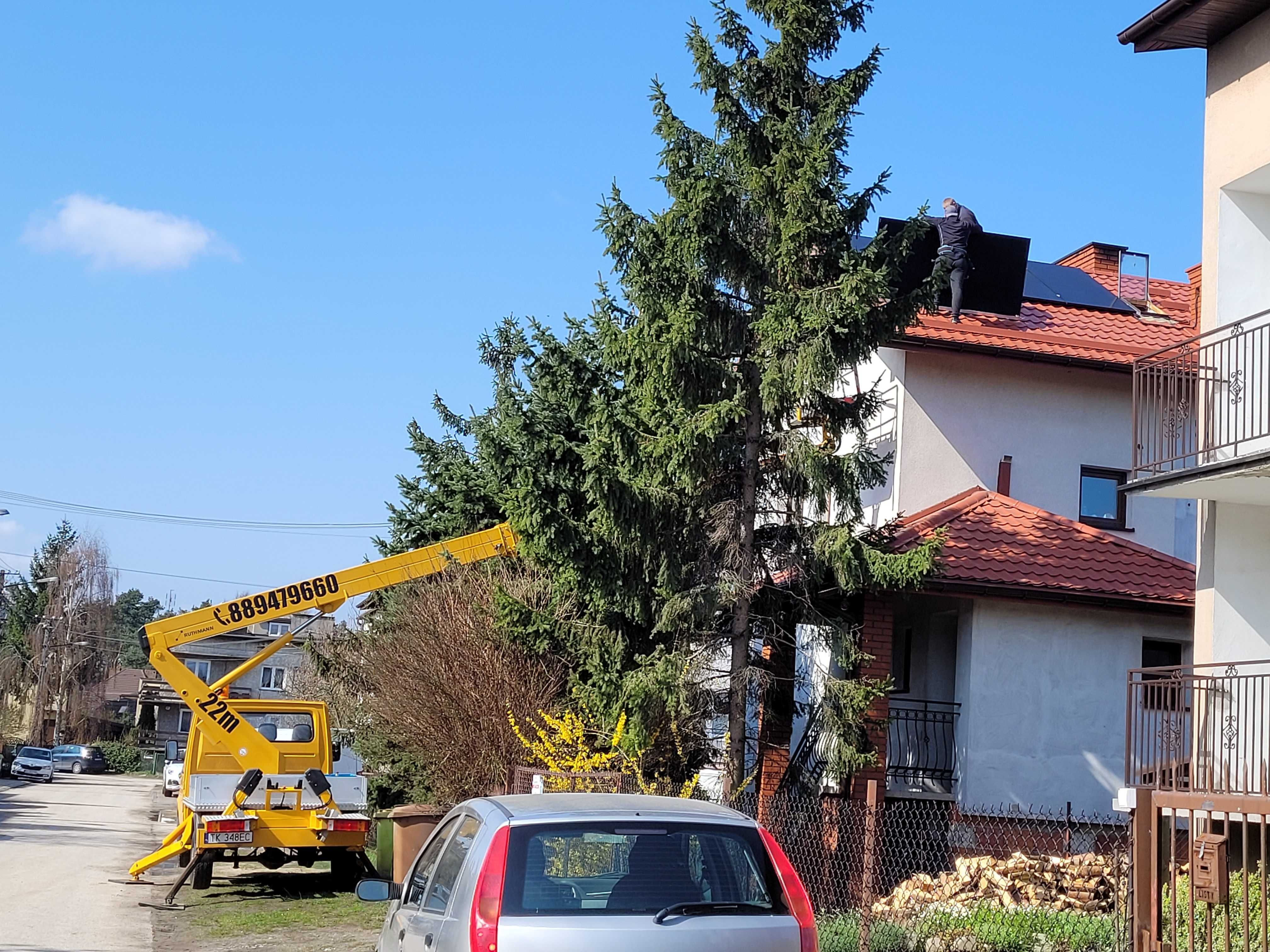 Podnosnik koszowy 22M. Wynajem,Usługi,Wycinka drzew