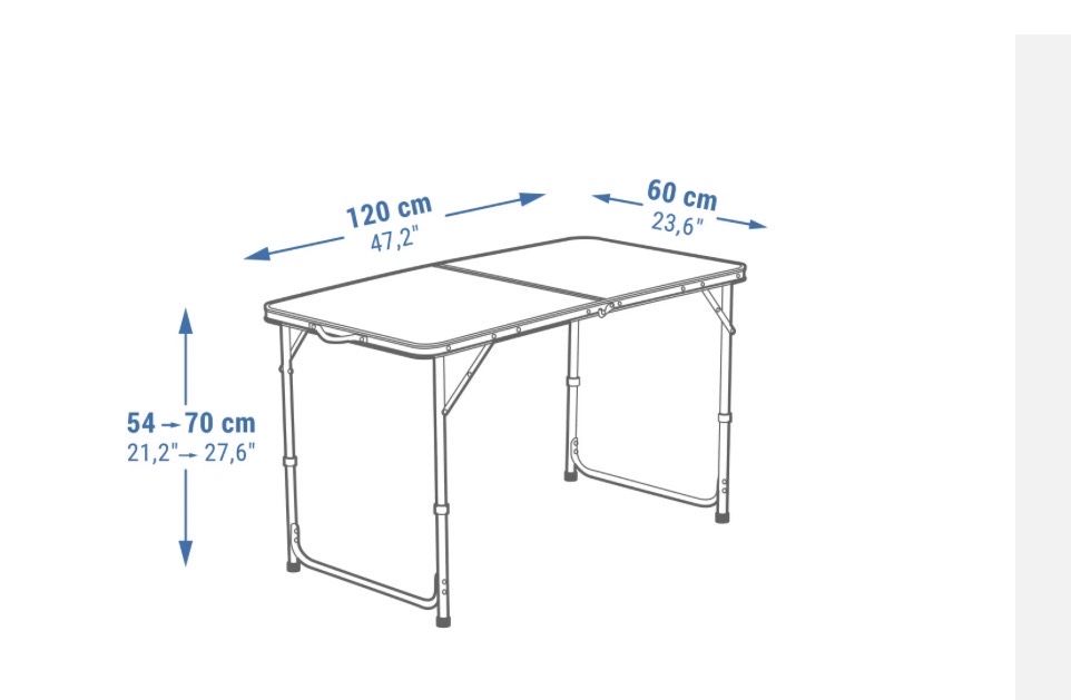 Mesa de campismo 4/ 6 pessoas