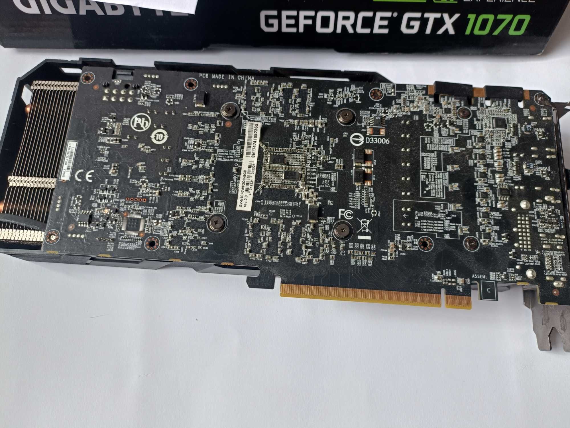 Відеокарта Gigabyte PCI-Ex GeForce GTX 1070 Windforce OC 8GB GDDR5