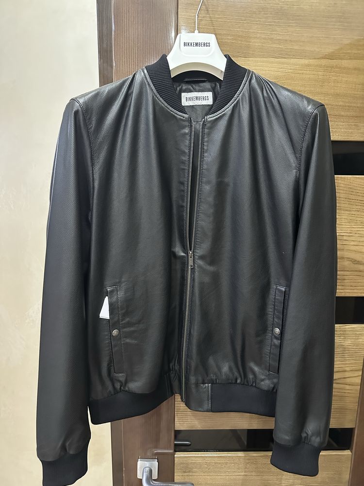 Куртка бомбер шкіряна Bikkembergs, оригінал, абсолютно нова