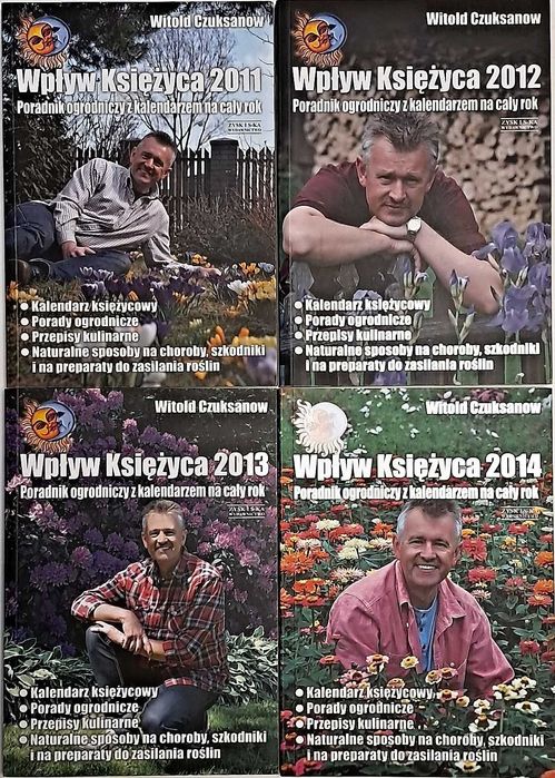 ZESTAW PORADNIKÓW OGRODNICZYCH (4x Czuksanow, 6x Księżycowy)