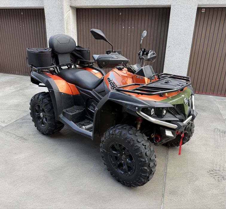 Quad CF Moto 600 EPS Pług Kufer Hak Wciągarka