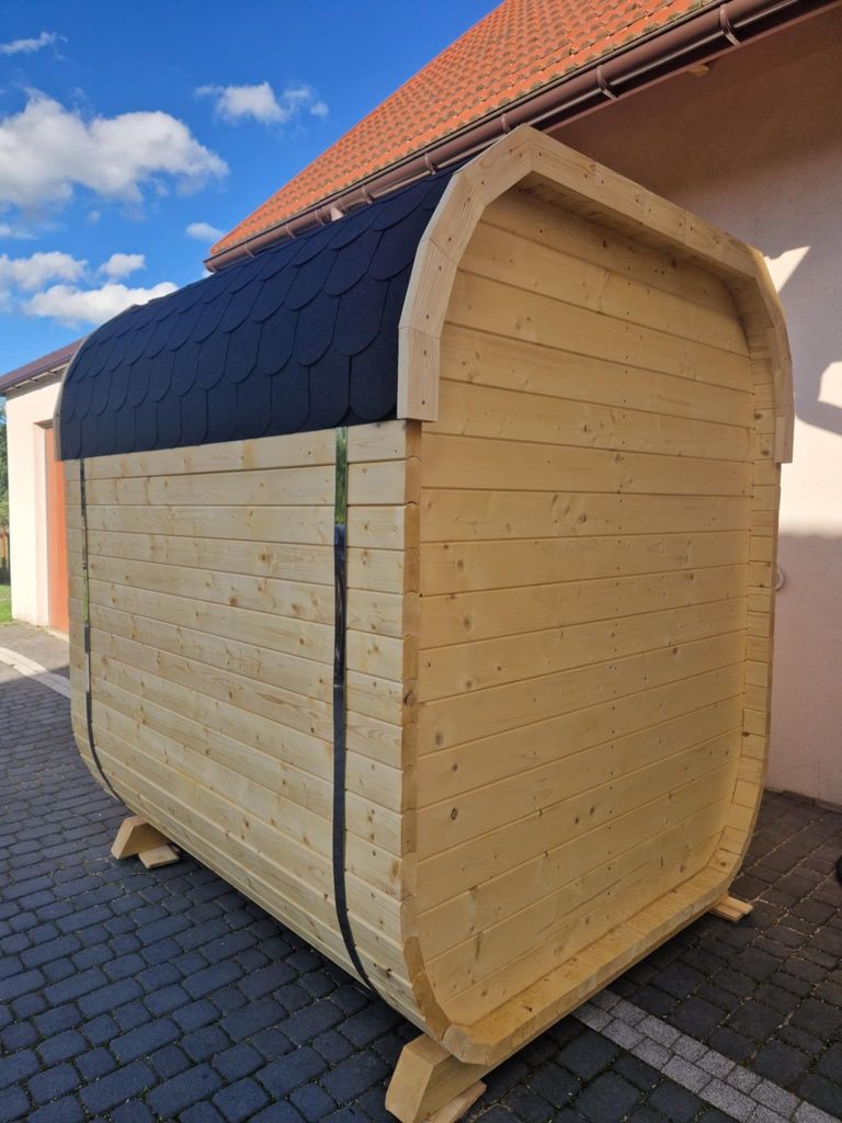 Sauna ogrodowa beczka zewnętrzna