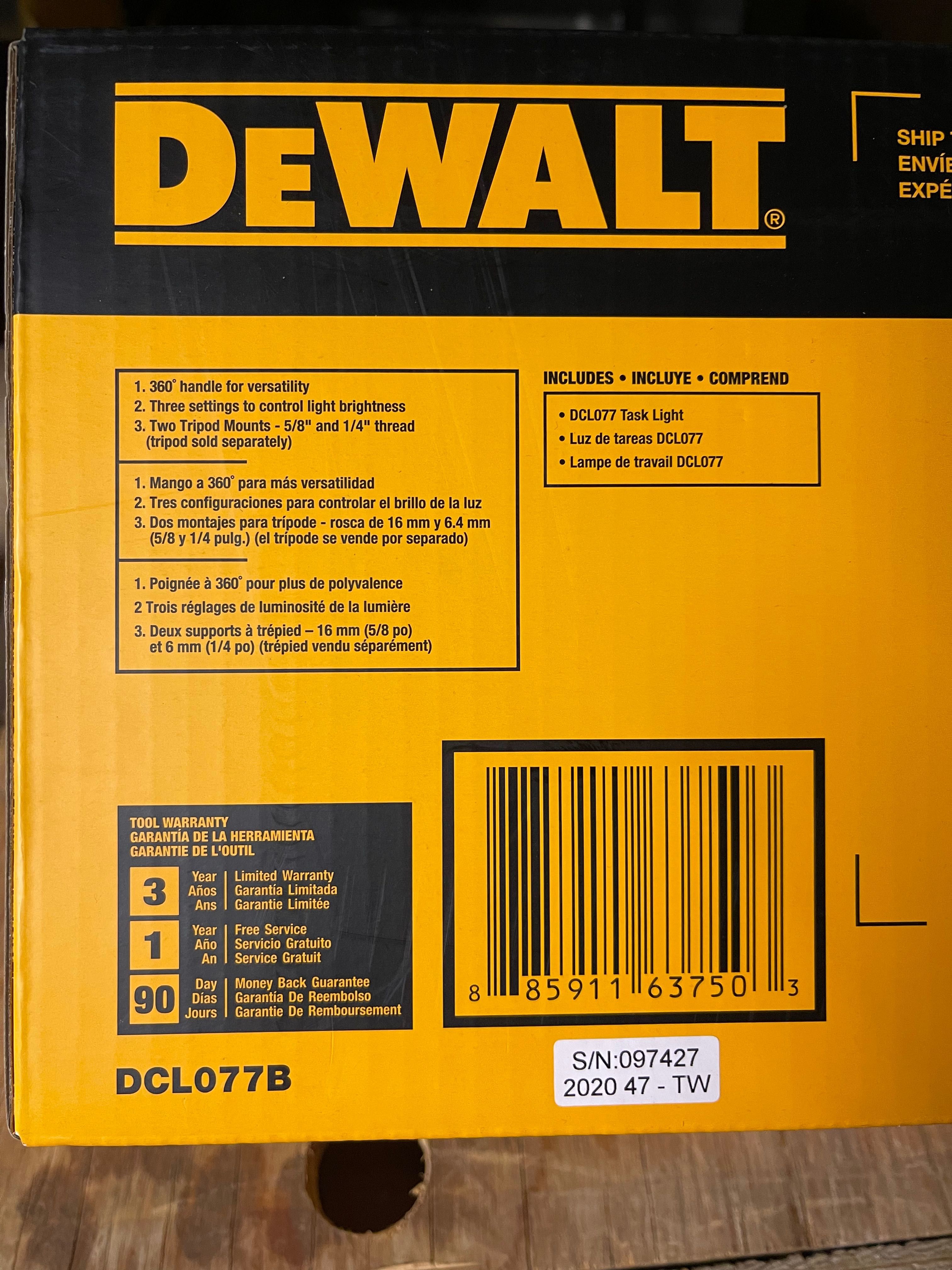 Dewalt  Luz  LED