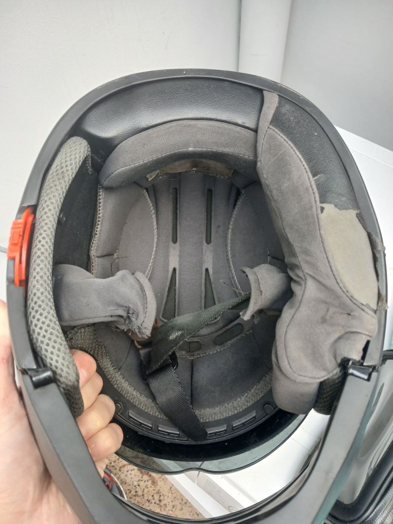Vendo capacete usado + porte para gps