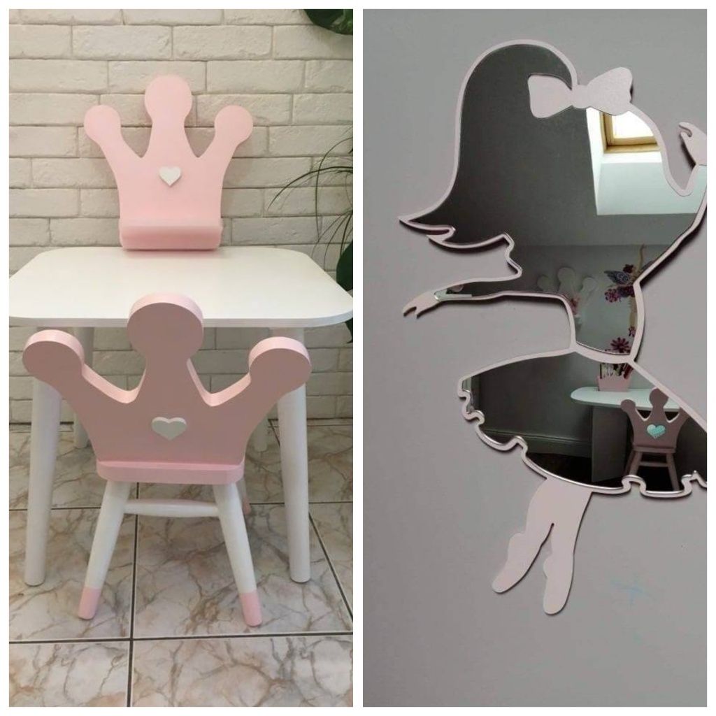 Krzesełko półka i lustro