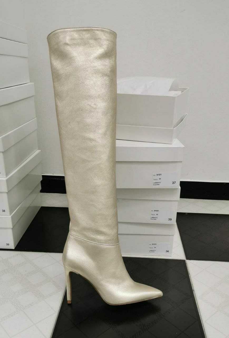 Kozaki skórzane włoskiej marki SPAZIO MODA
