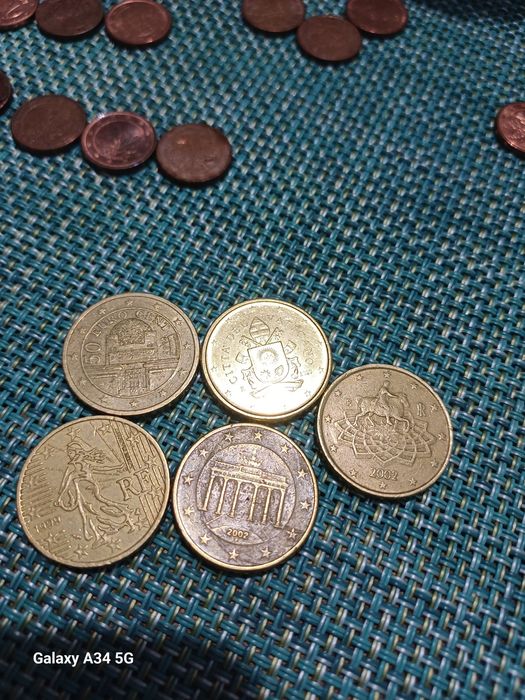Vendo moedas de 50 cêntimos