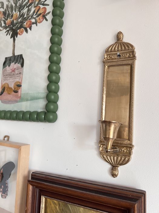 2 sztuki para świeczniki mosiężne mosiądz USA midcentury mosiadzu