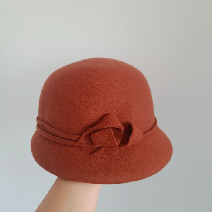 Marchewkowy/rdzawy kapelusz M