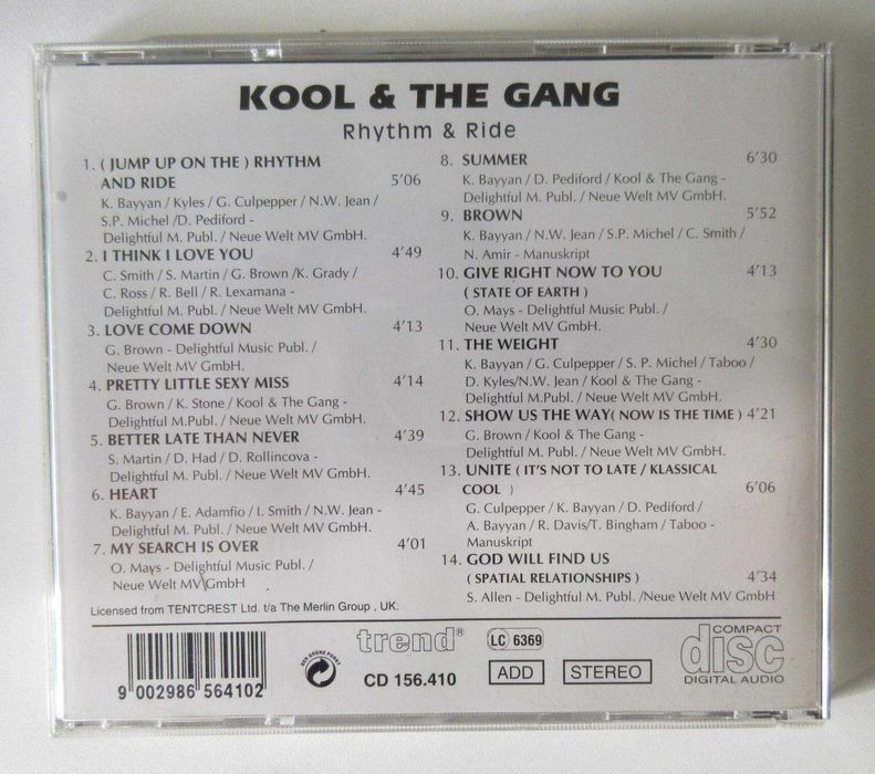 KOOL & THE GANG - Rhythm & Ride (CD)