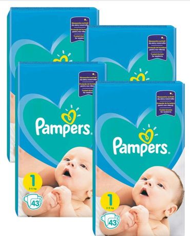 Pieluchy Pampers 1 Active Baby 4 x 43-172 szt