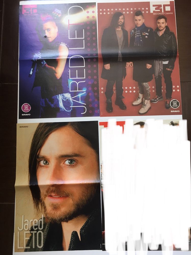 Плакаты постеры 30 Seconds to Mars / Jared Leto / Korn / Papa Roach