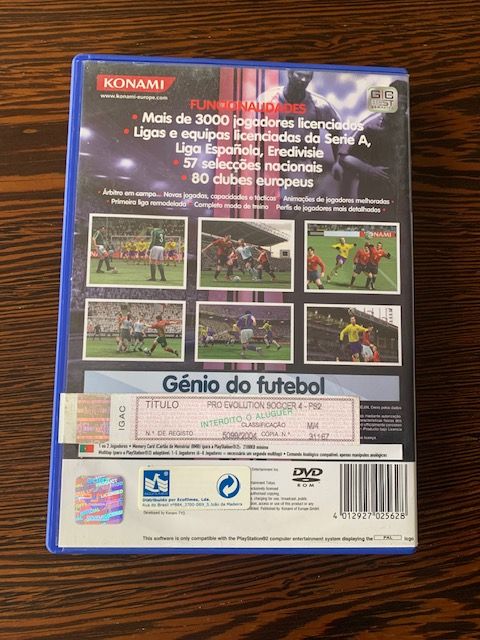 Jogo PS2 - Pro Evolution Soccer 4