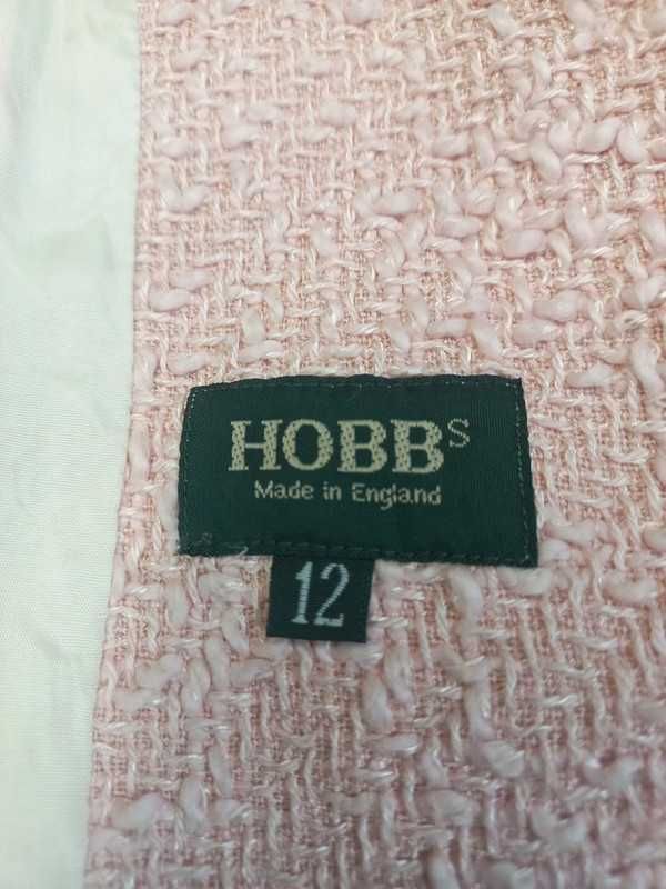 Elegancki żakiet Hobbs pudrowy róż r. 12 (M-L)