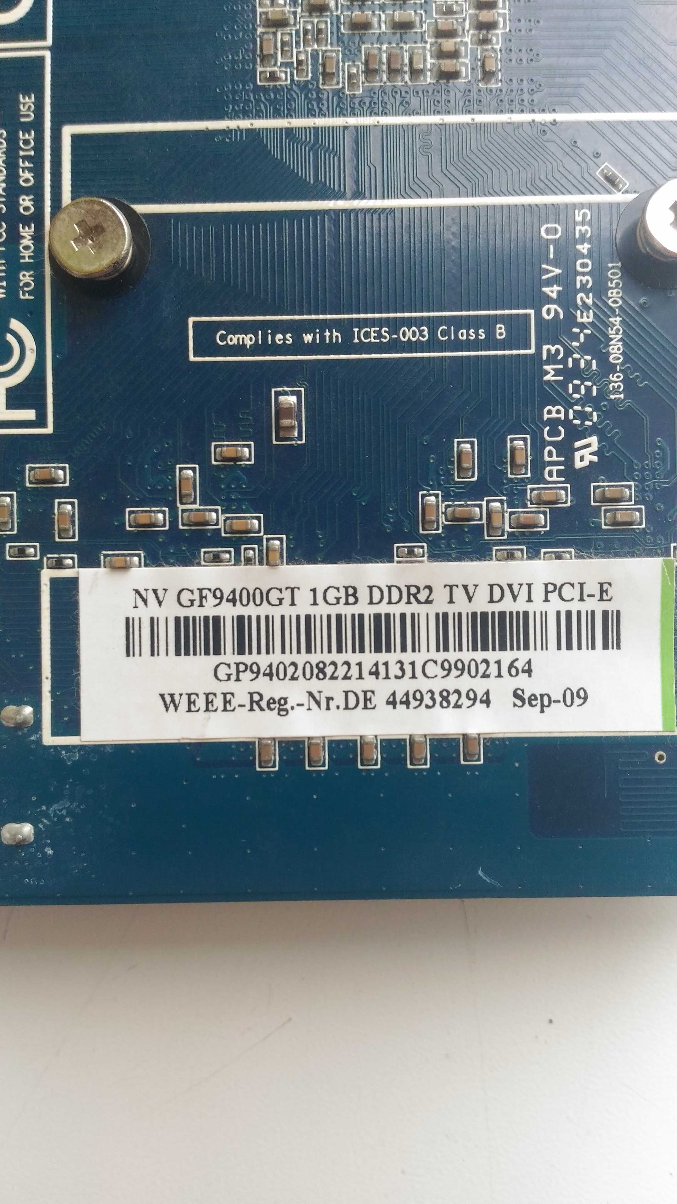 Видеокарта PCI-E NVIDIA GF 9400GT (1Gb/DDR2/128bit/HDMI/DVI/VGA