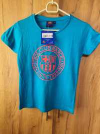 Koszulka bawełniana dla fanów FC Barcelona, dziewczęca, rozmiar 152 cm
