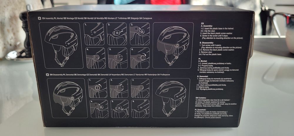 Wymienna szyba do kasku narciarskiego 4f