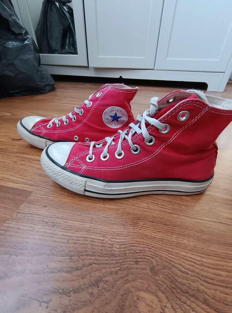 Converse trampki wysokie czerwone 36,5