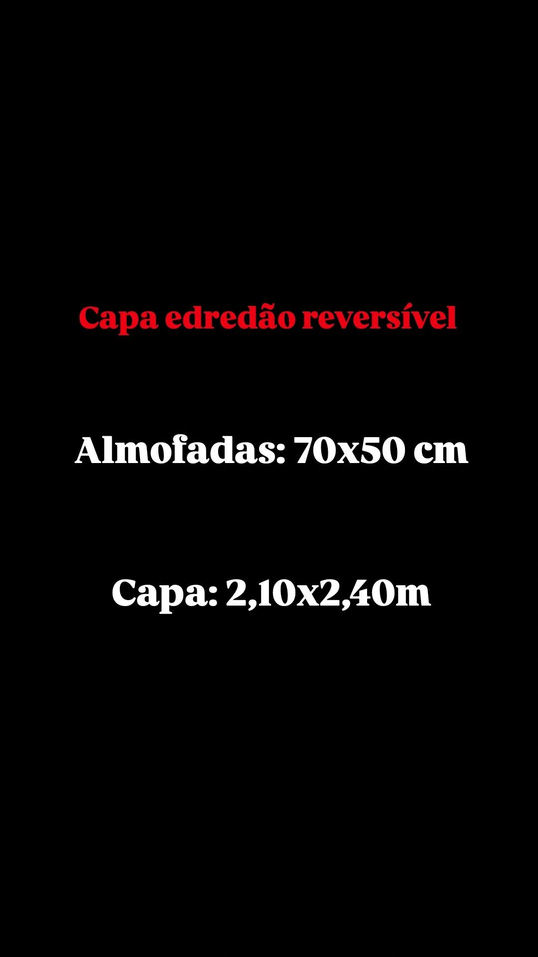 Capa de edredão reversível