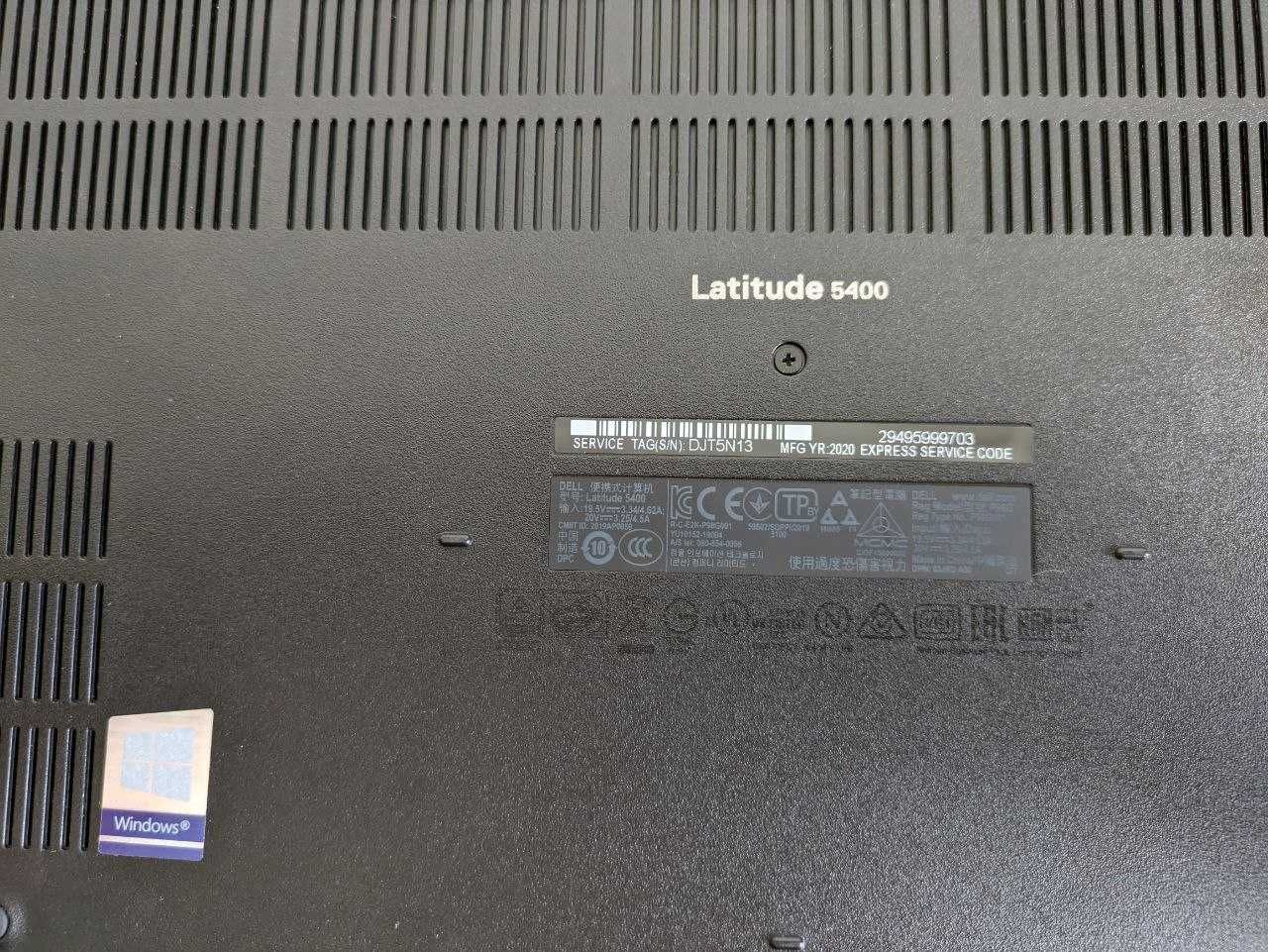 Ноутбук Dell Latitude 5400 14"FHD IPS/i5-8365/16GB DDR4/512GBSSD/2020р