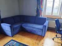 Naroznik + fotel - niebieski