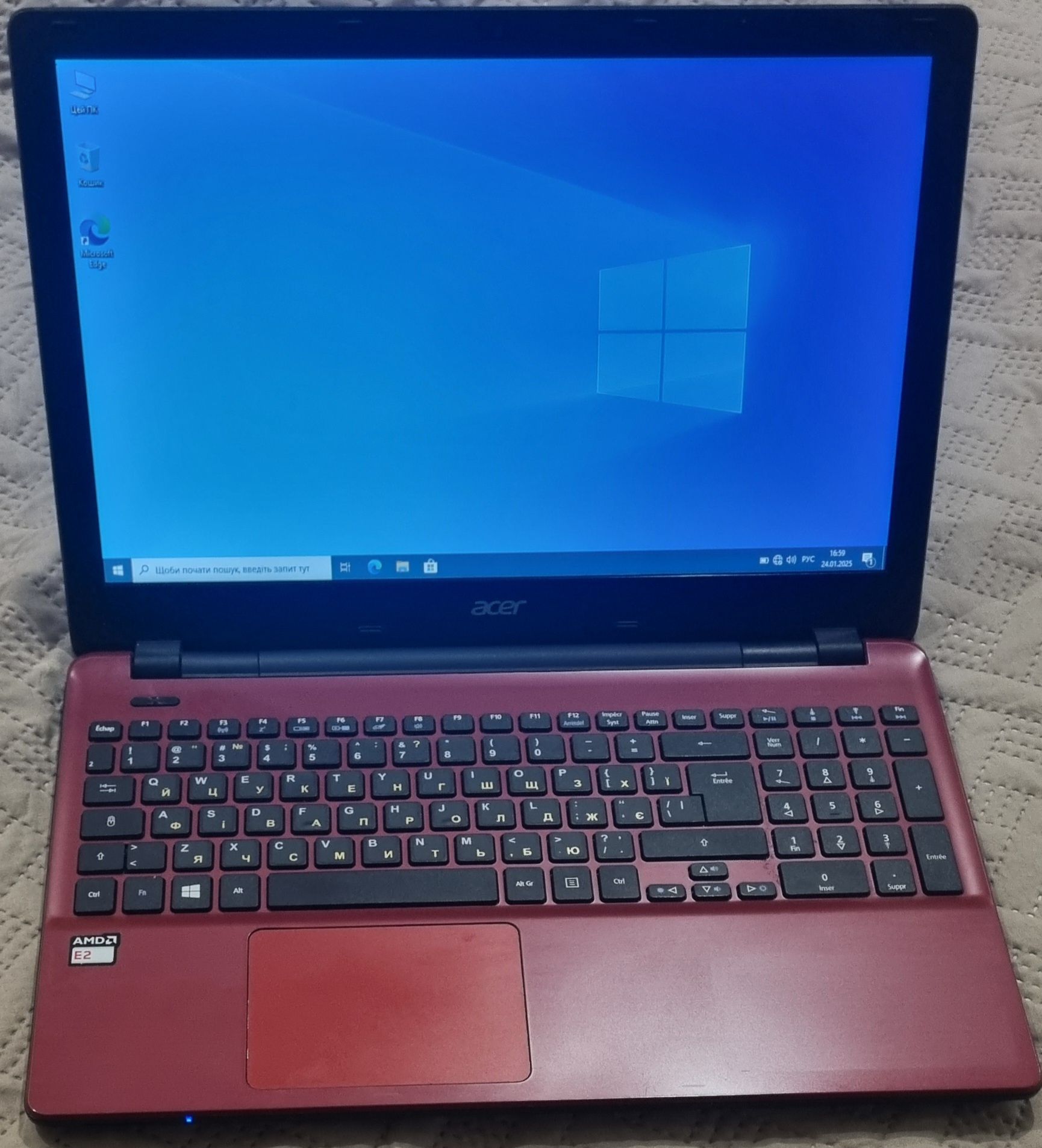 Acer e5-521/amd e2-6110/4×1,5/ram8/ssd128/Radeon R2