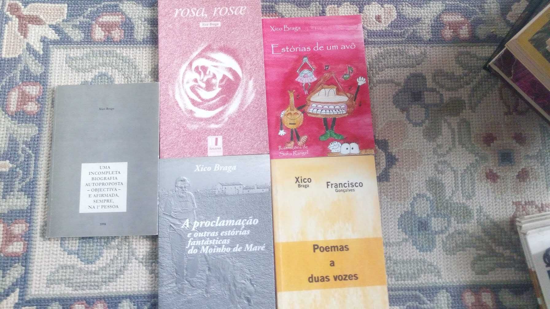 Conjunto livros Xico Braga e outros