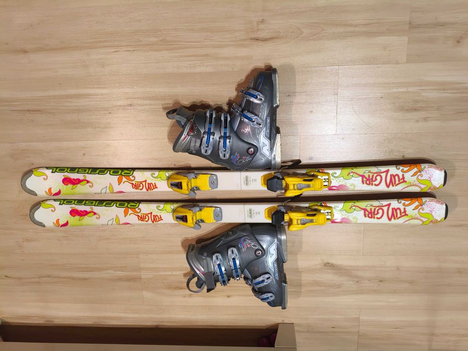 Narty dziecięce Rossignol 130 cm z butami Nordica 24 cm (EU 37)