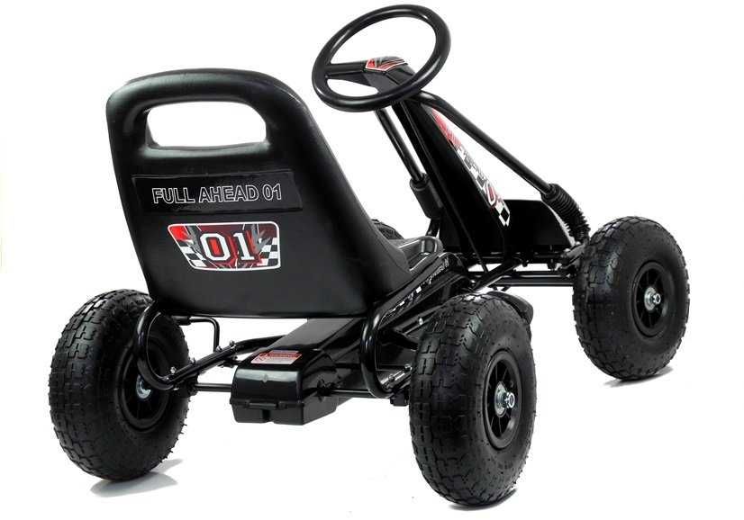 Gokart Czarny A-15 Pompowane Koła CZARNY/TYLKO WYSYŁKA