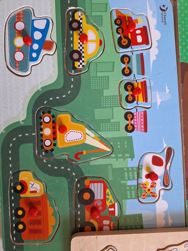 Układanka układanki drewniane puzzle magnes