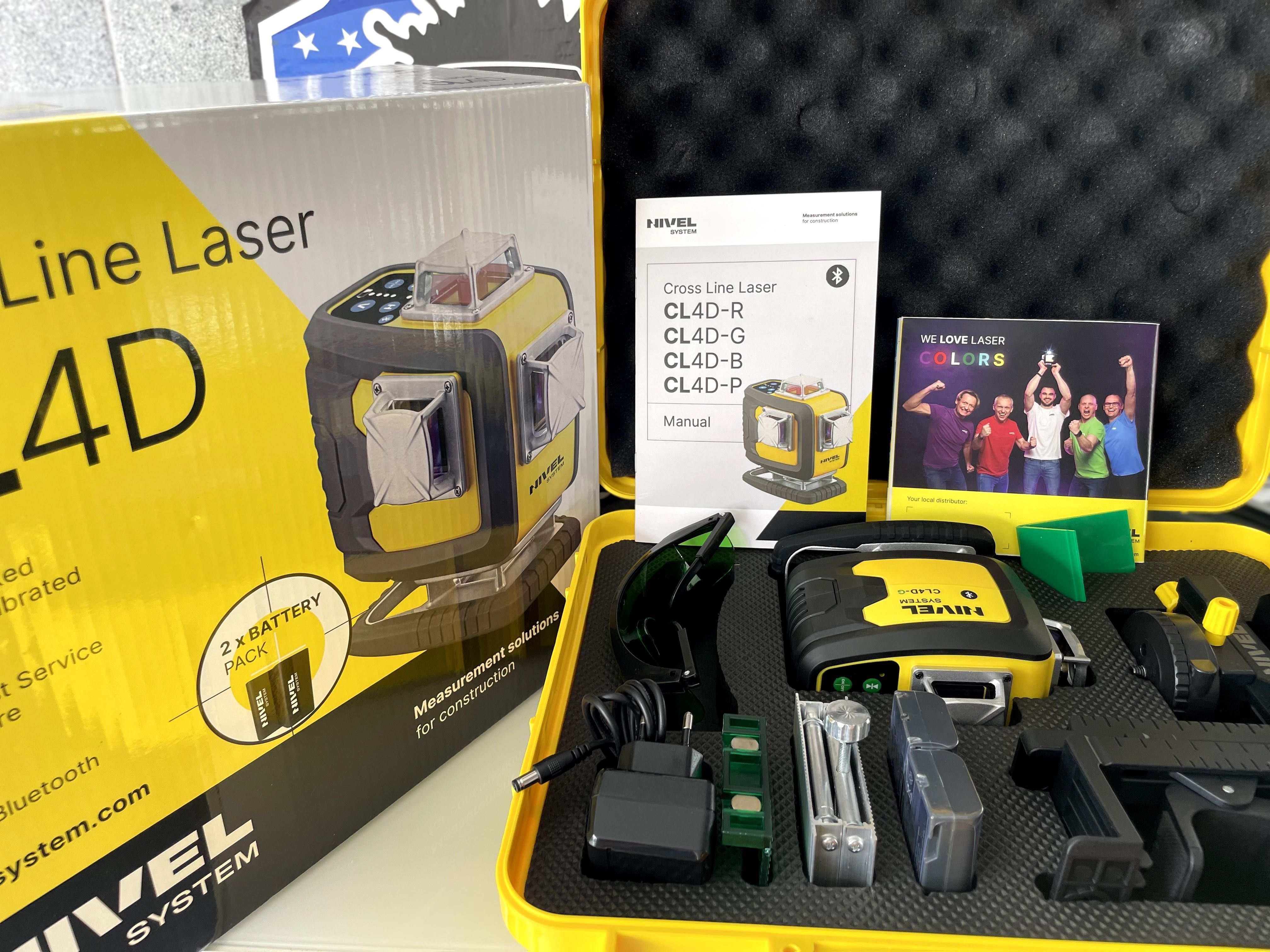 NIVEL SYSTEM Laser krzyżowy CL4D-G nowy ,fv, gwarancja Zielony