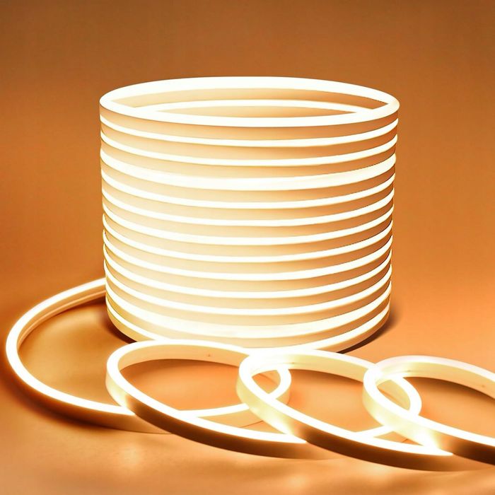 Taśma LED Lamomo 20M, 24V 3000K Neonowa  Ciepła Biała, IP65