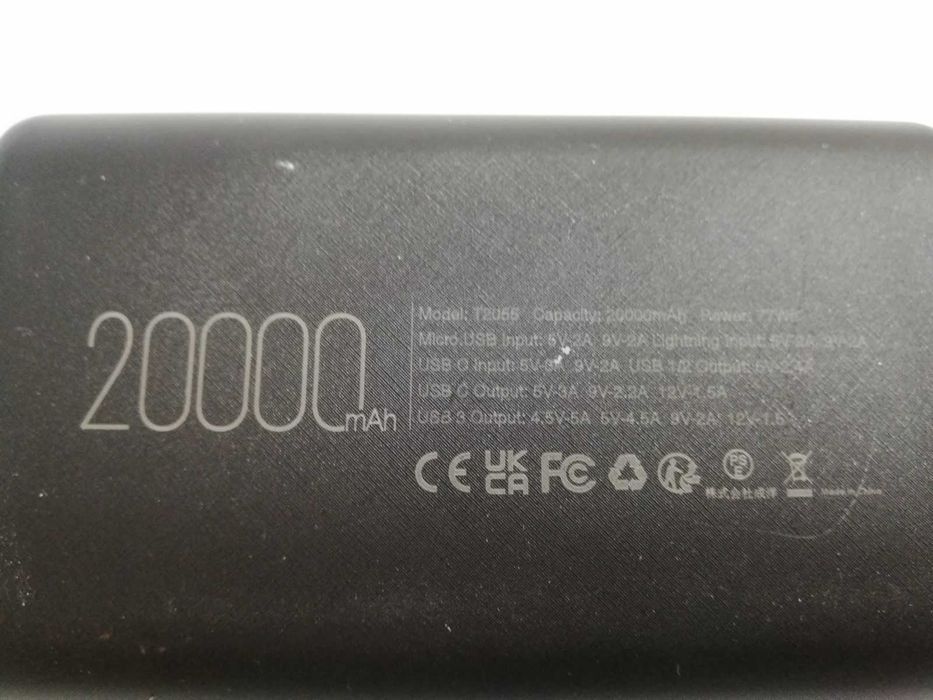 Powerbank Vrurc 20000 mAh czarny