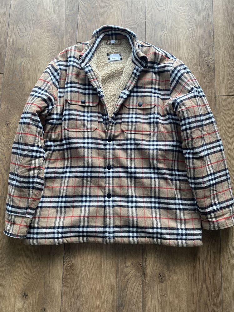 Burberry wool jacket kurtka ocieplana