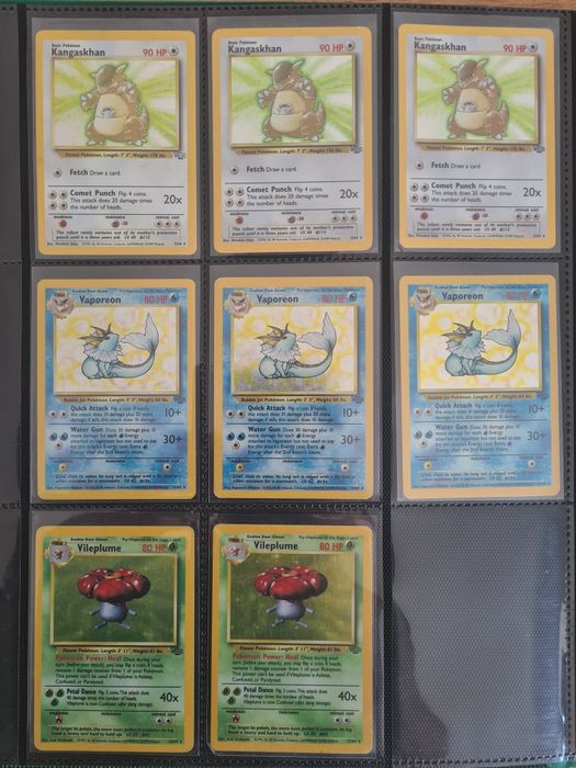 Cartas Pokemon Holográficas 1999 Base Set, Jungle, Fossil, Team Rocket