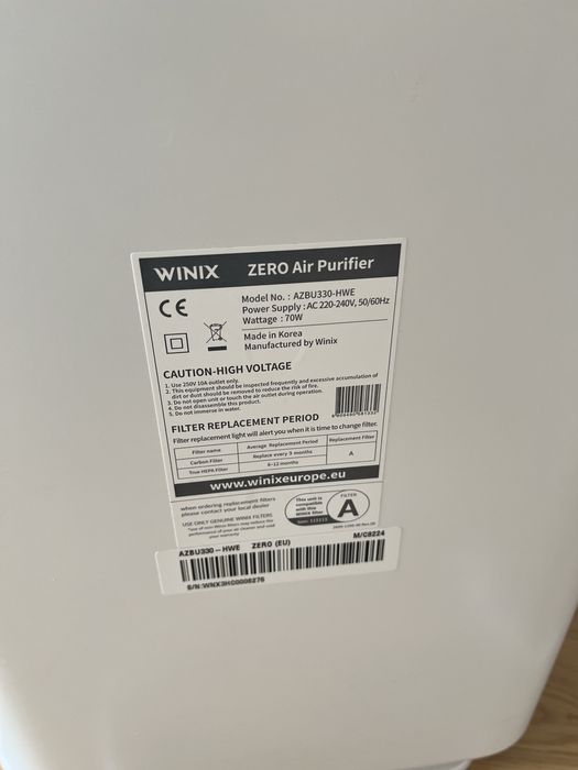 Oczyszczacz powietrza Winix Zero