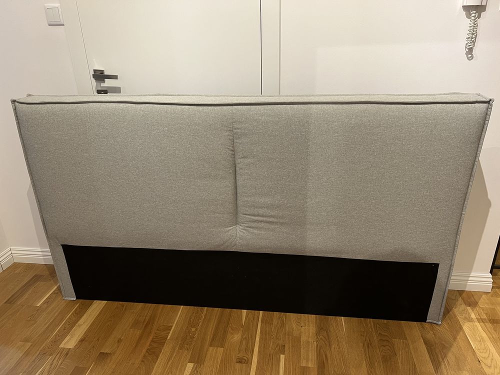 Zagłówek 180 cmdo łóżka wezgłowie westwing szary pikowany tapicerowany