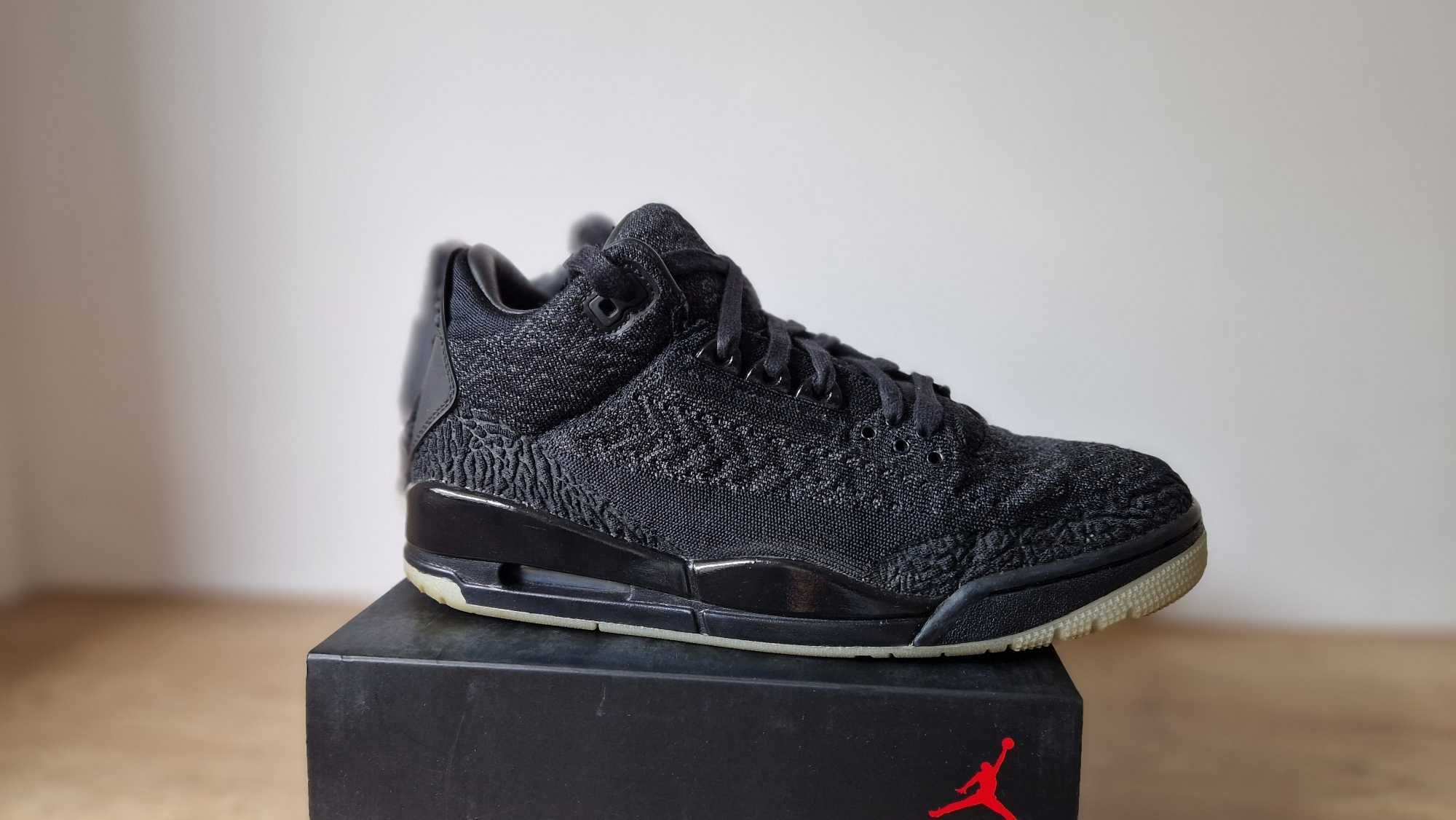 Jordan 3 Retro Flyknit Black Cat 42,5 EUR = 9 US 9US